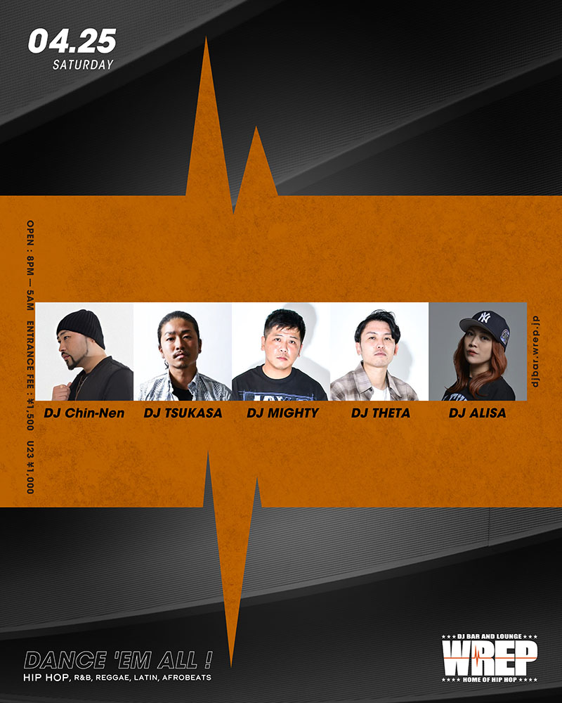 UNDER THE MOONLIGHT — DJ Bar & Lounge WREP, 4.20（月）