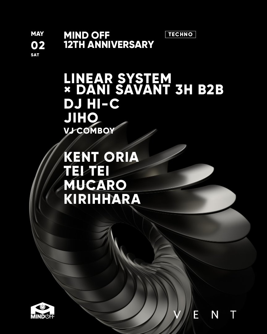 Mind Off 12th Anniversary flyer
