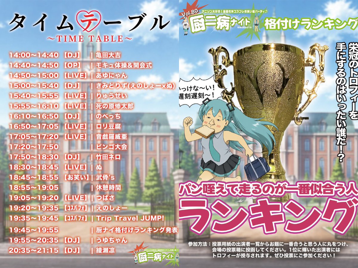 厨二病ナイト Vol.80 — Decabar超, 5.03（日）