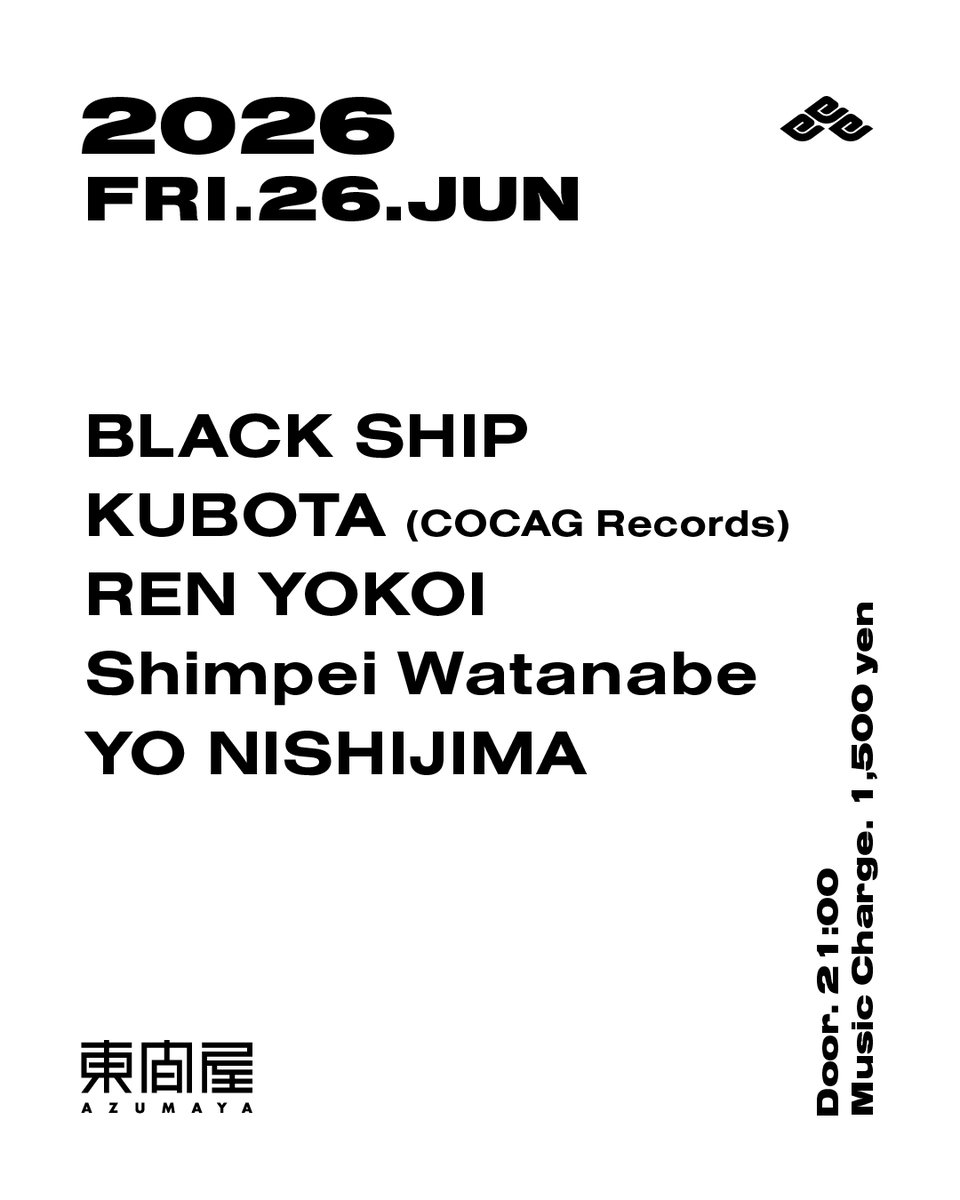  — DJ Bar Azumaya, JUN 26 (FRI)