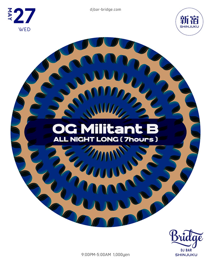 OG Militant B -ALL NIGHT LONG- flyer