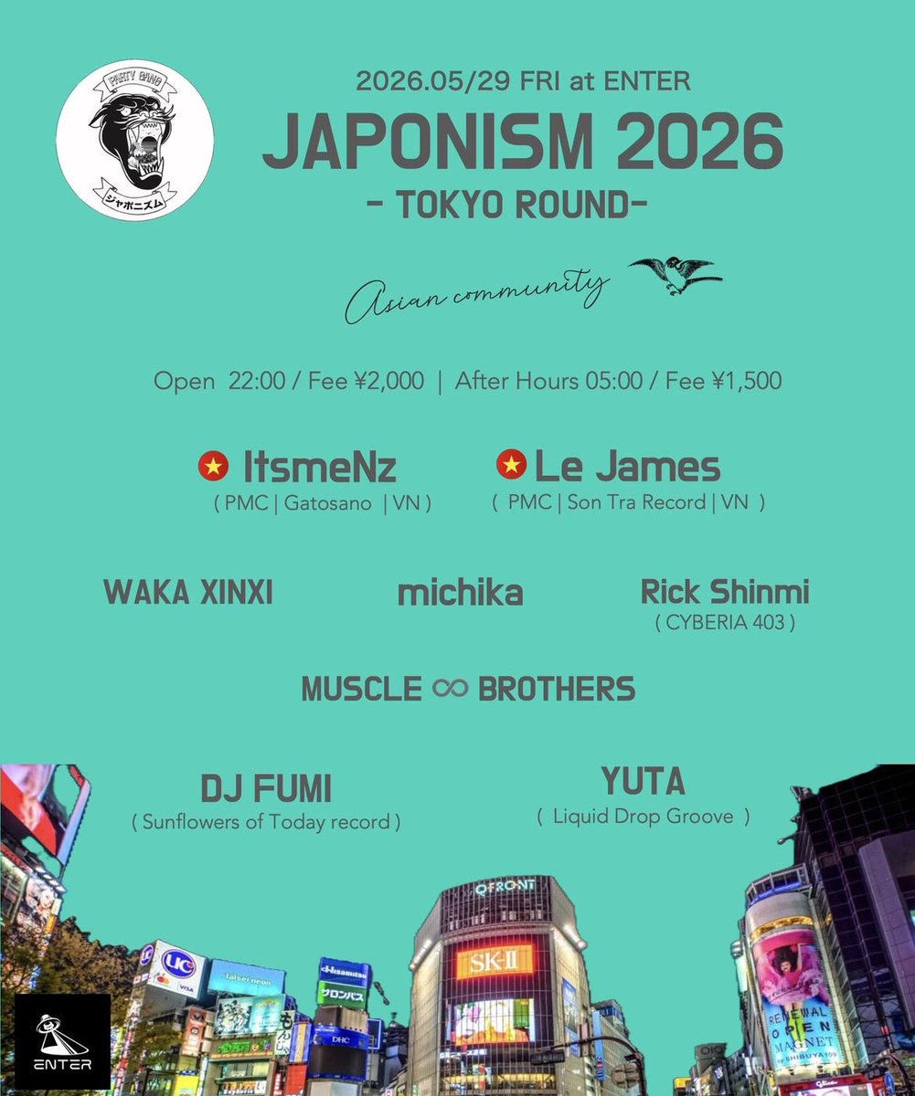 JAPONISM — ENTER, 5.29（金）