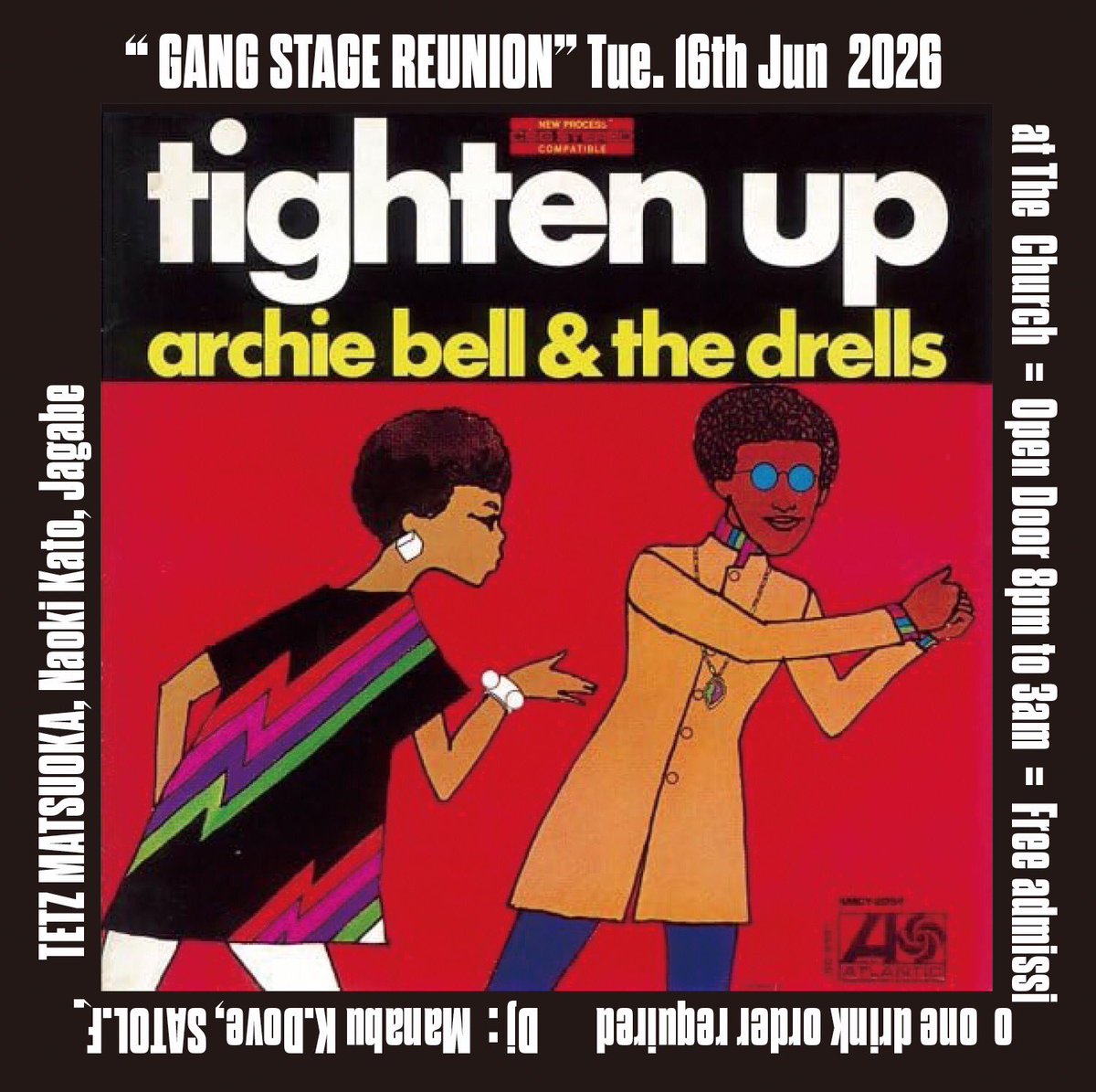 GANG STAGE REUNION — 道玄坂教会, 6.16（火）