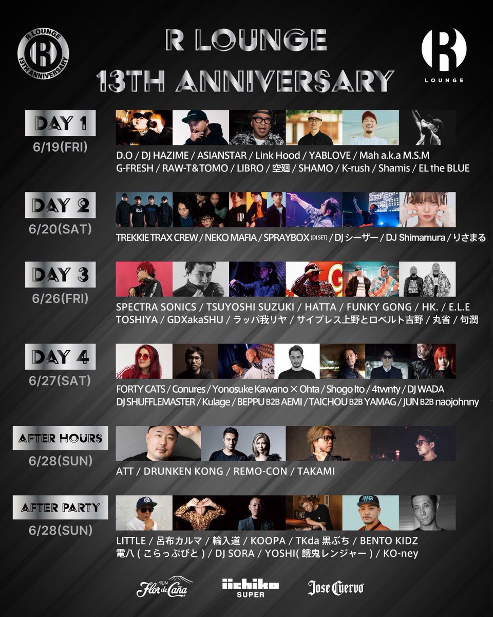 R LOUNGE 13TH ANNIVERSARY -TREKKIE TRAX CREW × NEKO MAFIA × SPRAYBOX- — R Lounge, 6.20（土）