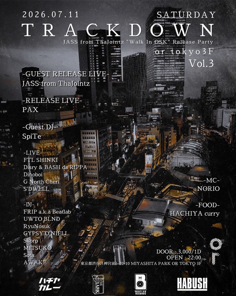 LA FAMILIA Vol.6 / ESCORT / TRACKDOWN flyer