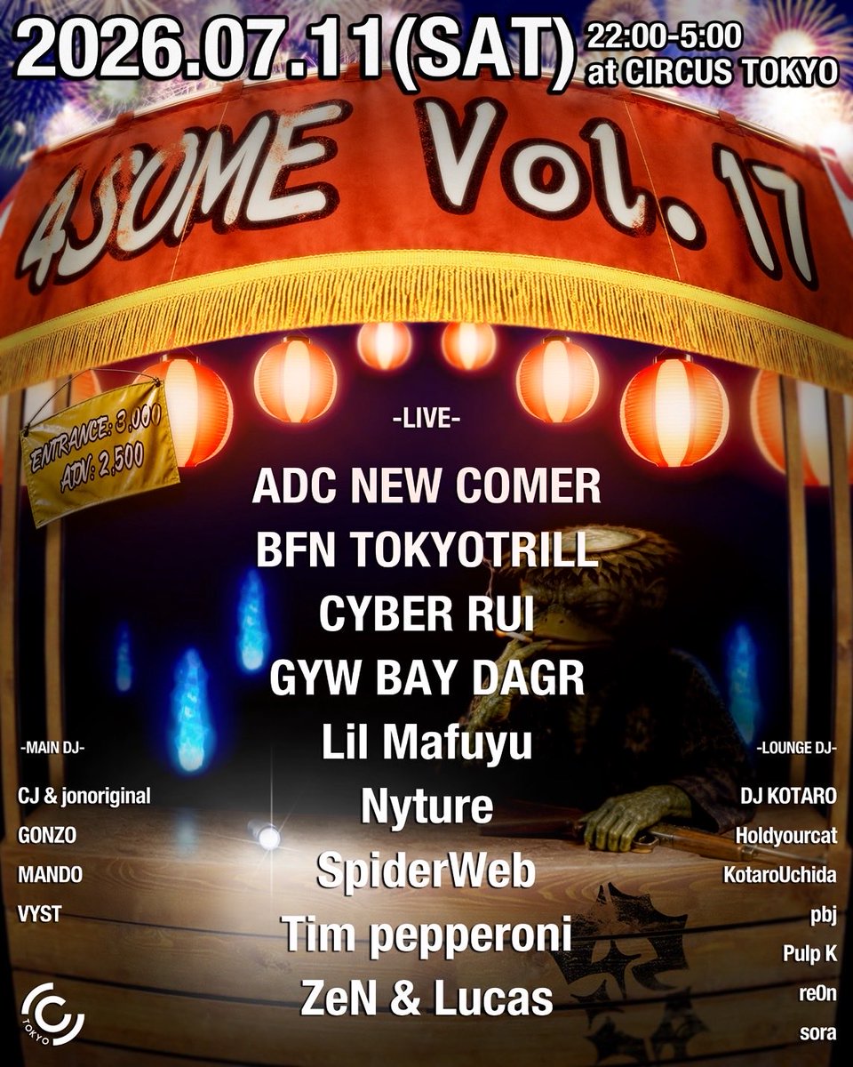 4SOME — Circus Tokyo, 7.11（土）
