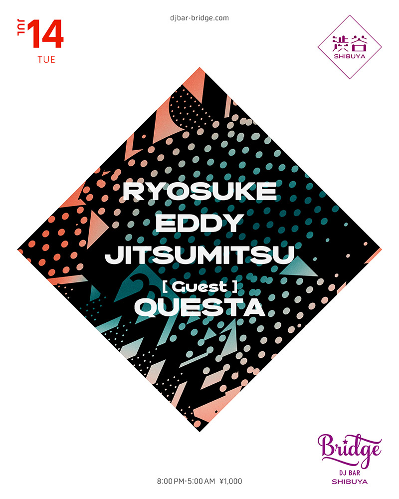 RYOSUKE / EDDY / JITSUMITSU / QUESTA flyer