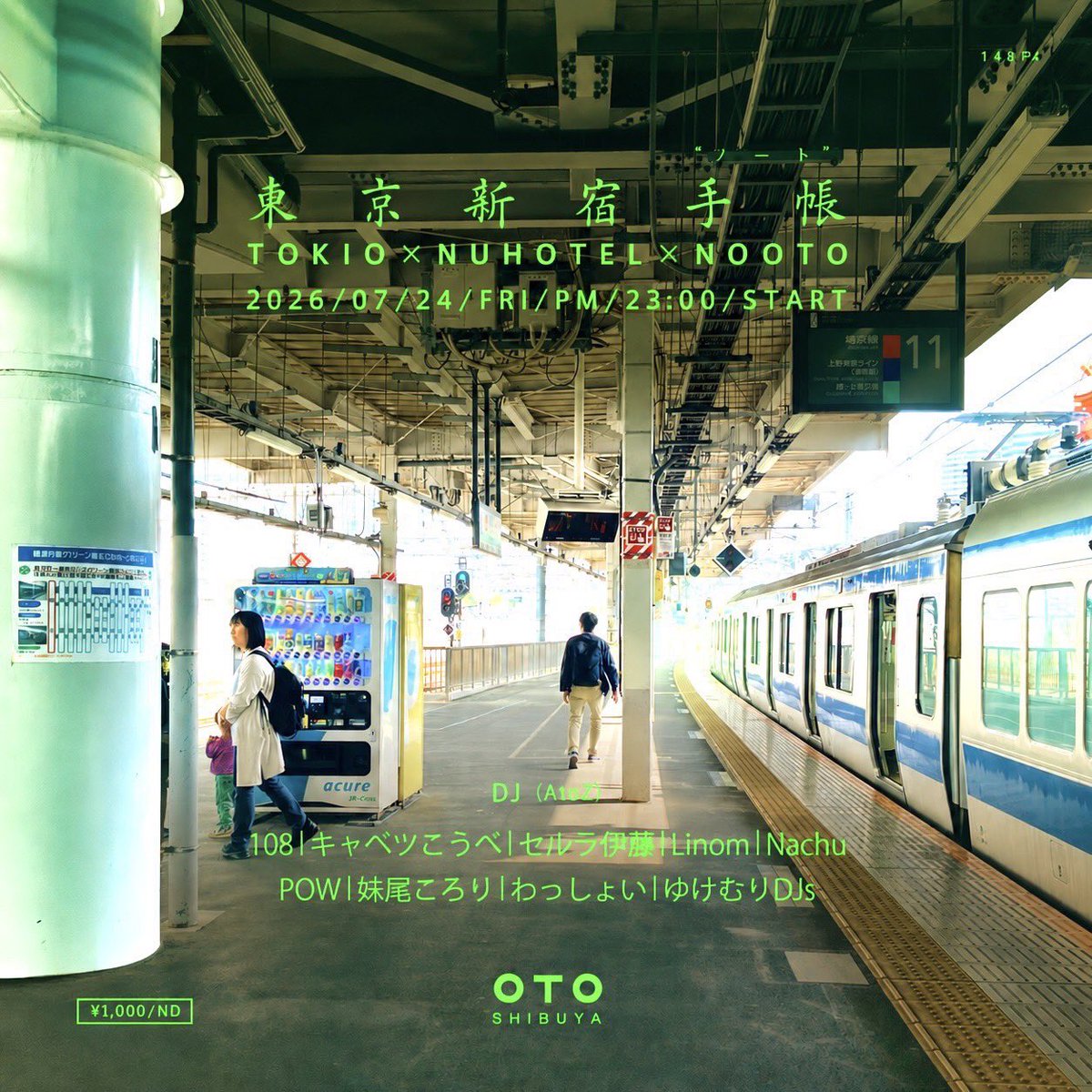 J's GROOVE vol.24 / 東京新宿手帳 — OTO, 7.24（金）