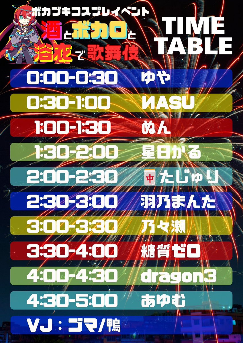 酒とボカロと浴衣で歌舞伎 — ボカブキ, 7.17（金）