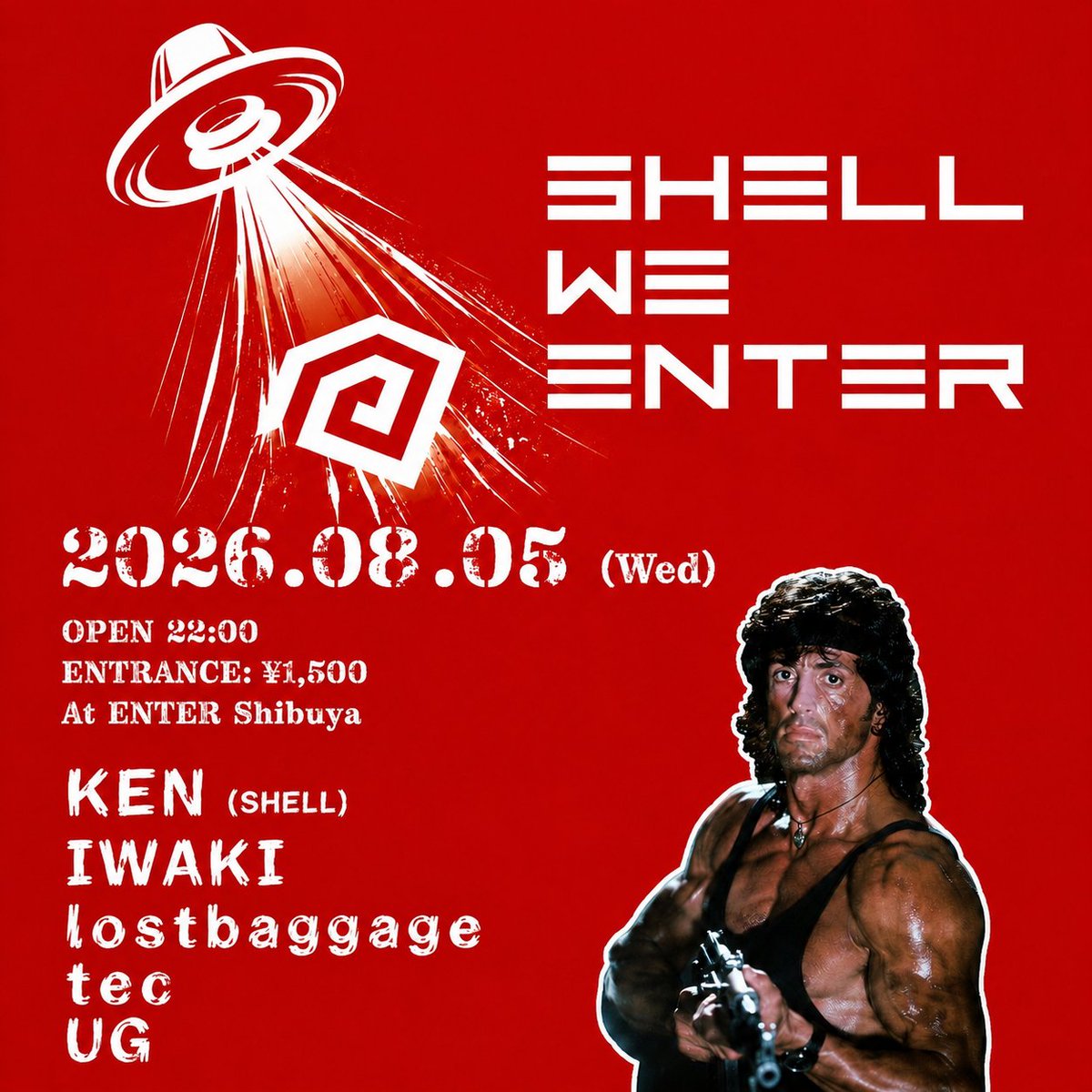 SHELL WE ENTER — ENTER, 8.05（水）