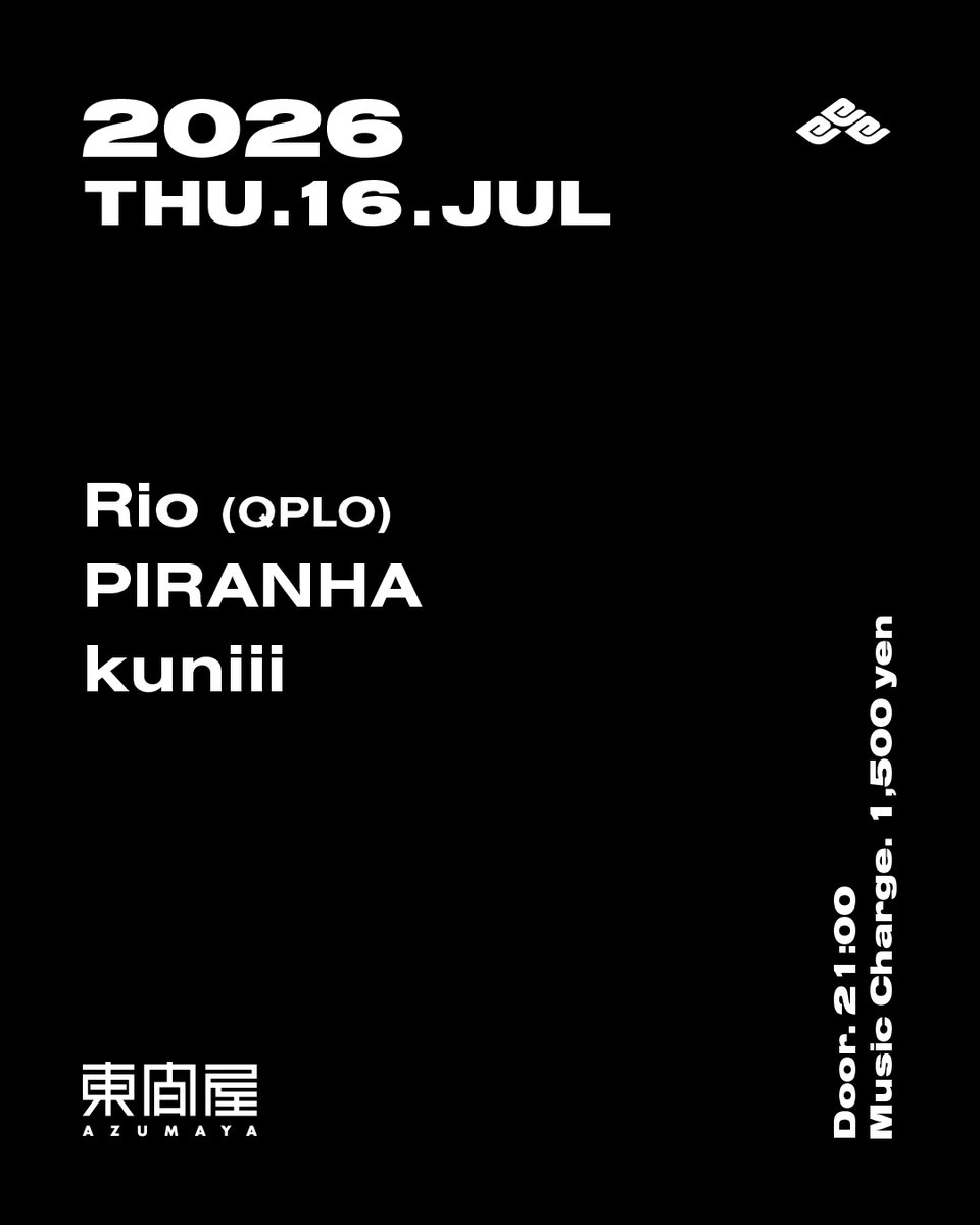  — DJ Bar 東間屋, 7.16（木）