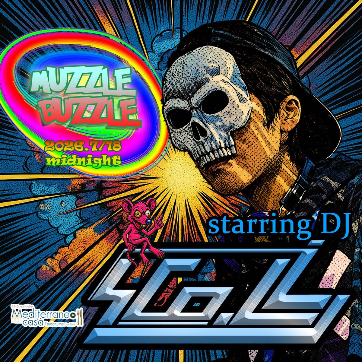 MUZZLE BUZZLE — Mediterraneo, 7.18（土）