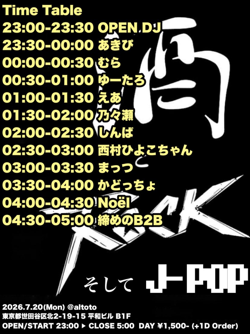 CRE+NectOR Ver.1 — アルトト, 7.20（月）