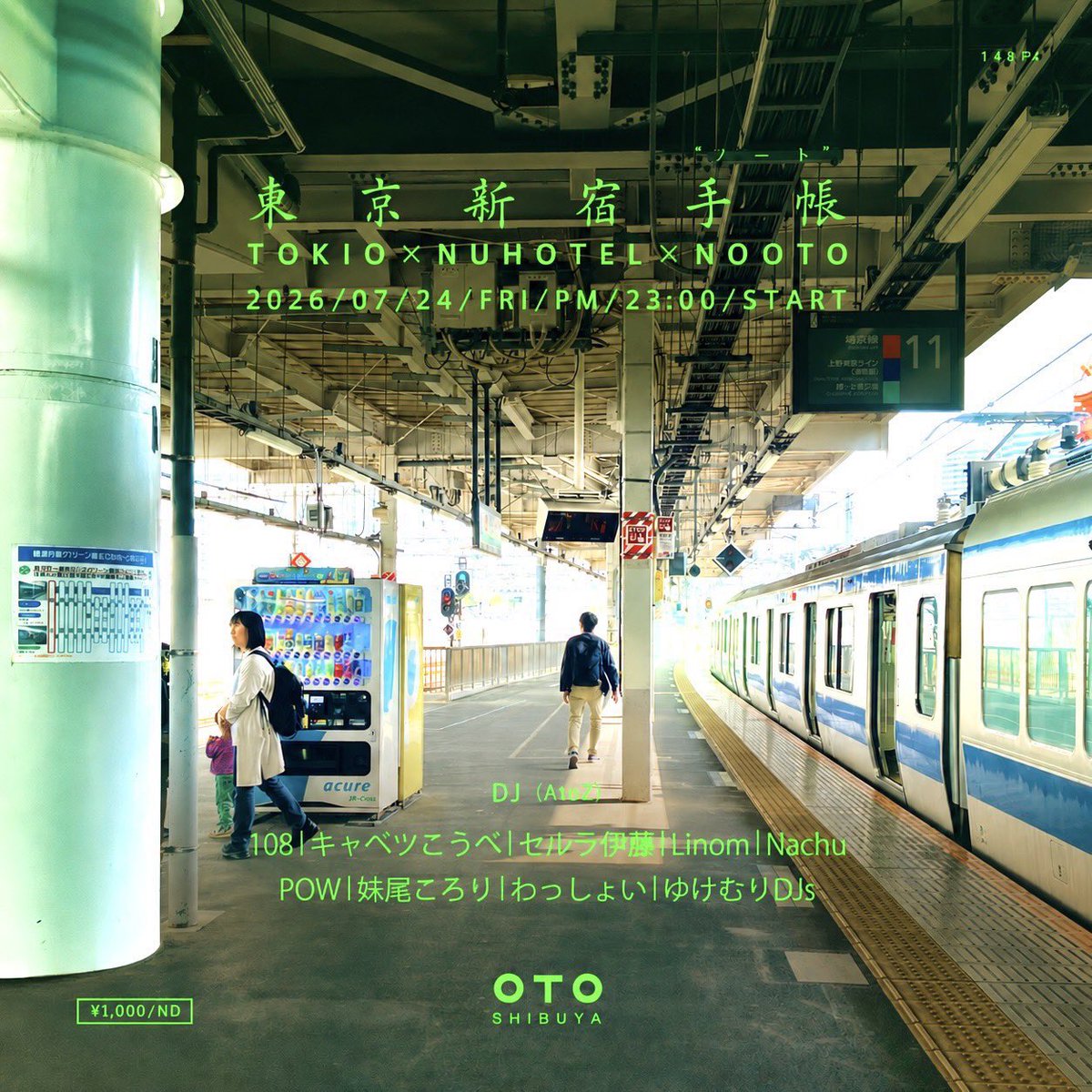 J's GROOVE vol.24 / 東京新宿手帳 — OTO, 7.24（金）