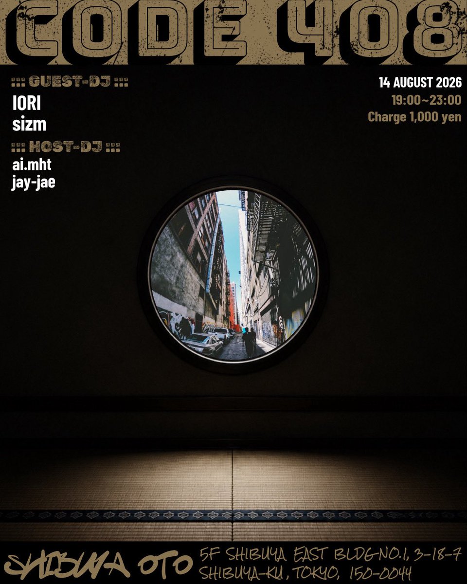 code 408 — OTO, 8.14（金）