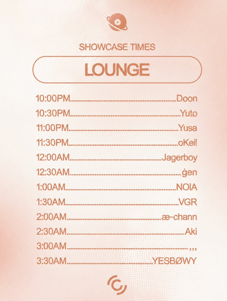 COOP RECS SHOWCASE — Circus Tokyo, 8.07（金）