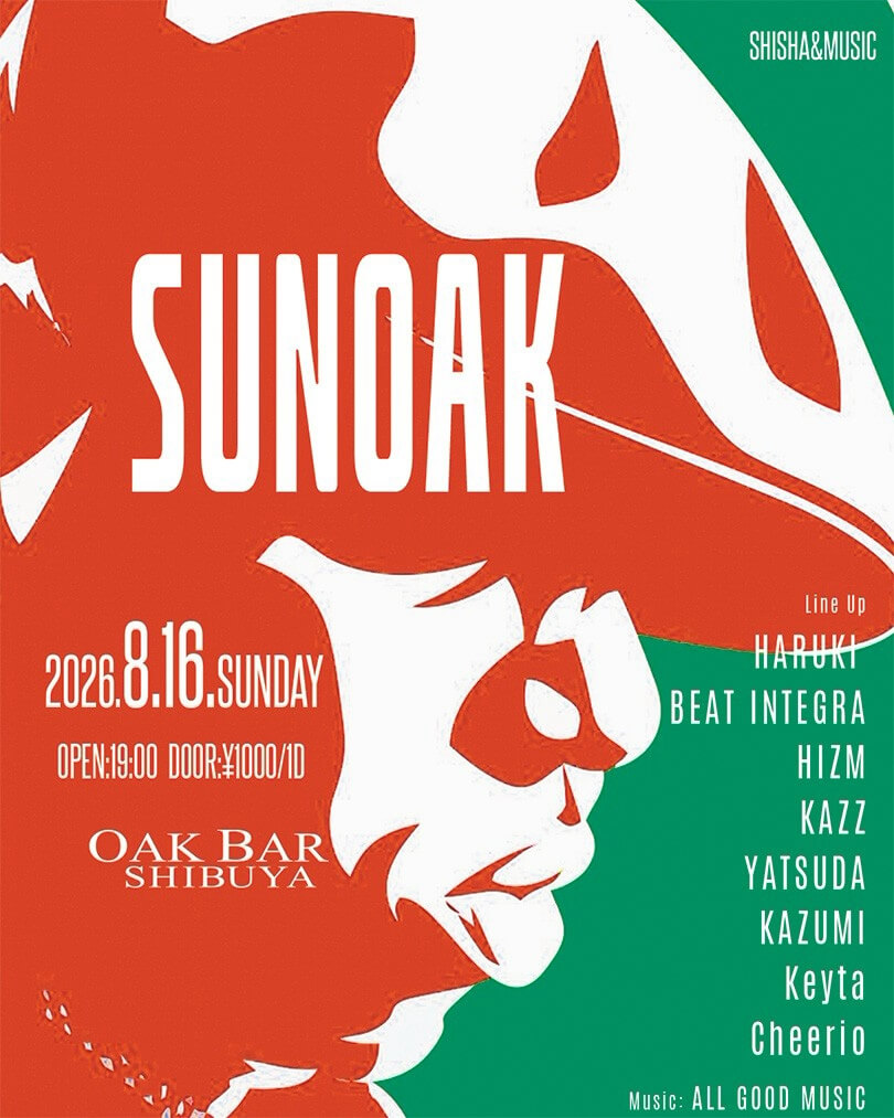 SUNOAK — OAK BAR 渋谷, 8.16（日）