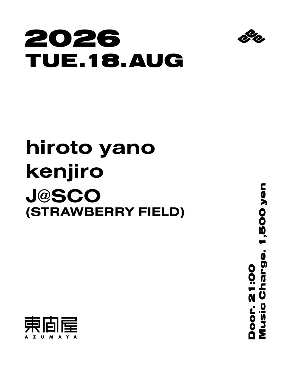 hiroto yano / kenjiro / J@SCO flyer
