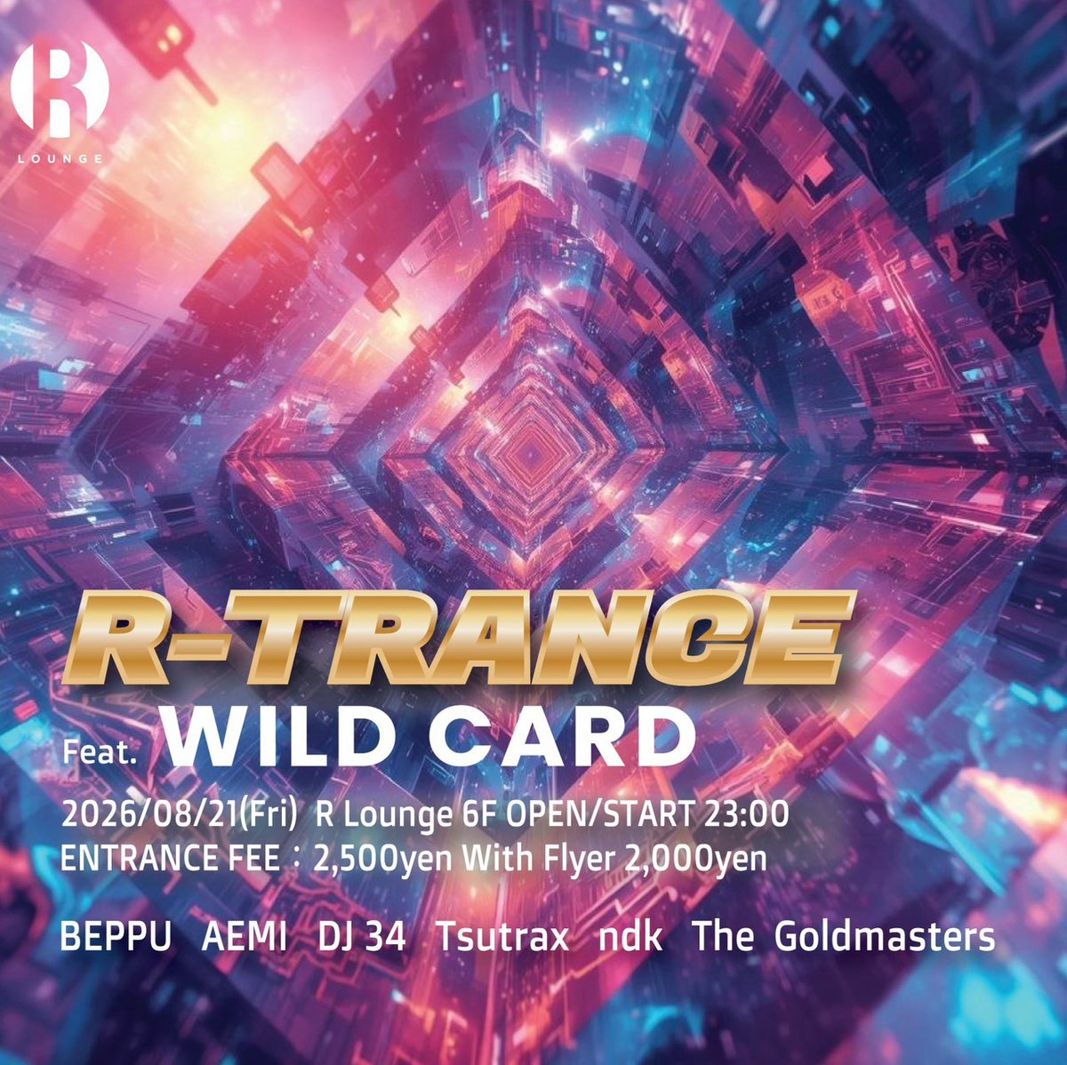 R-TRANCE feat. WILD CARD flyer