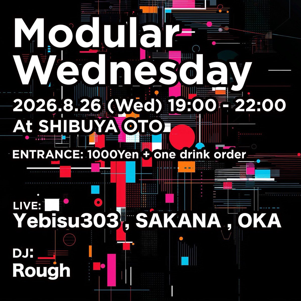 Modular Wednesday — OTO, 8.26（水）