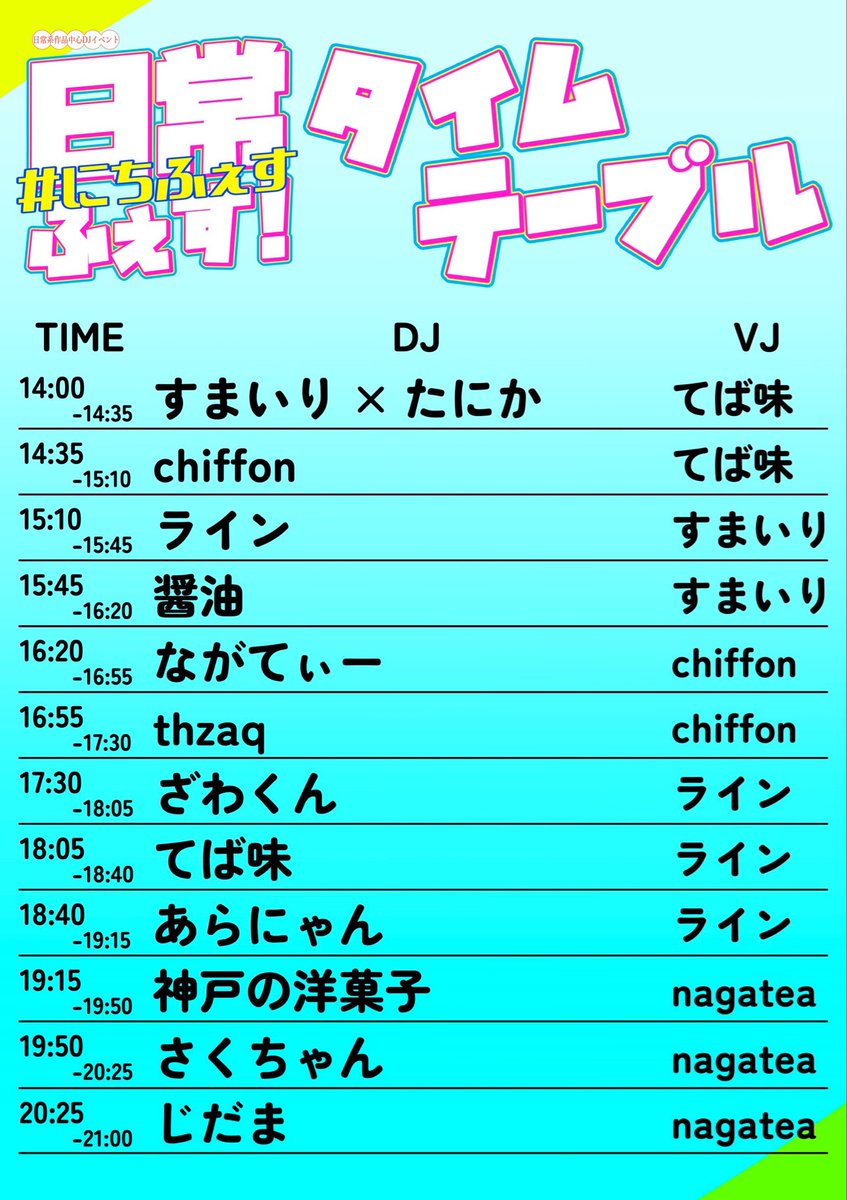 日常ふぇす！ — Gluck Zwei, 8.30（日）
