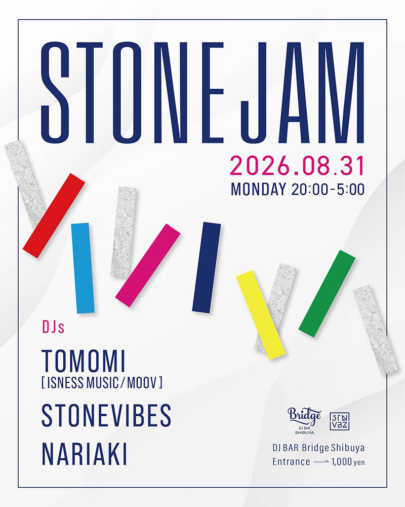 TOMOMI / STONEVIBES / NARIAKI flyer