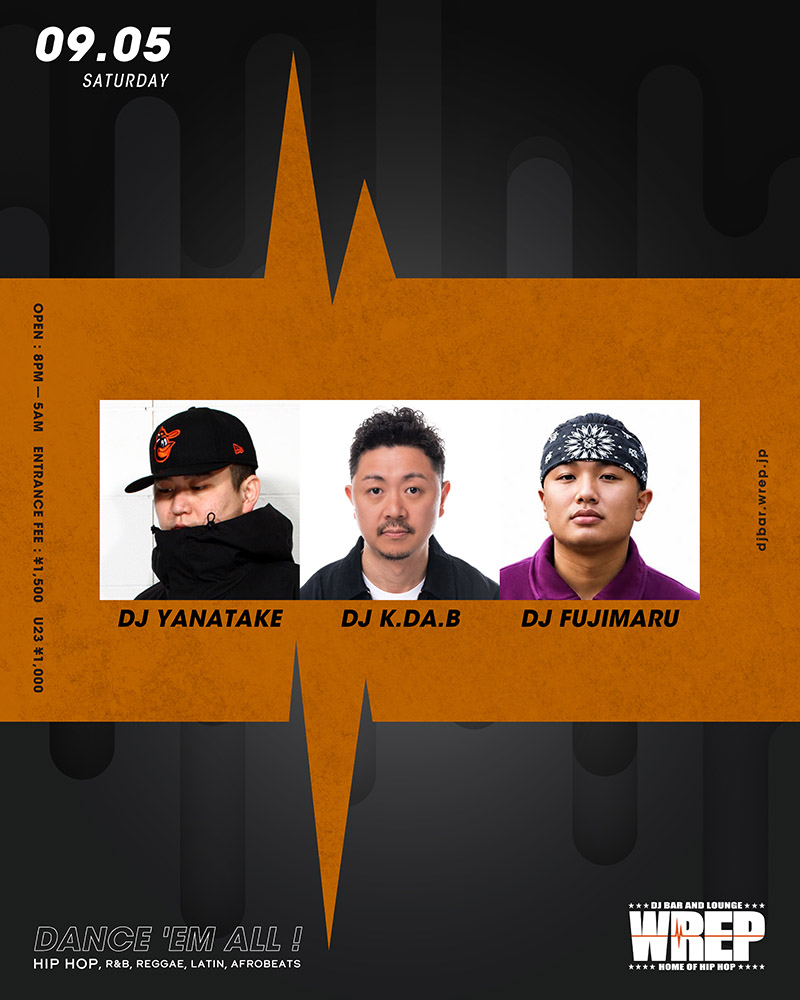 WREP 1st SATURDAY — DJ Bar & Lounge WREP, 9.05（土）