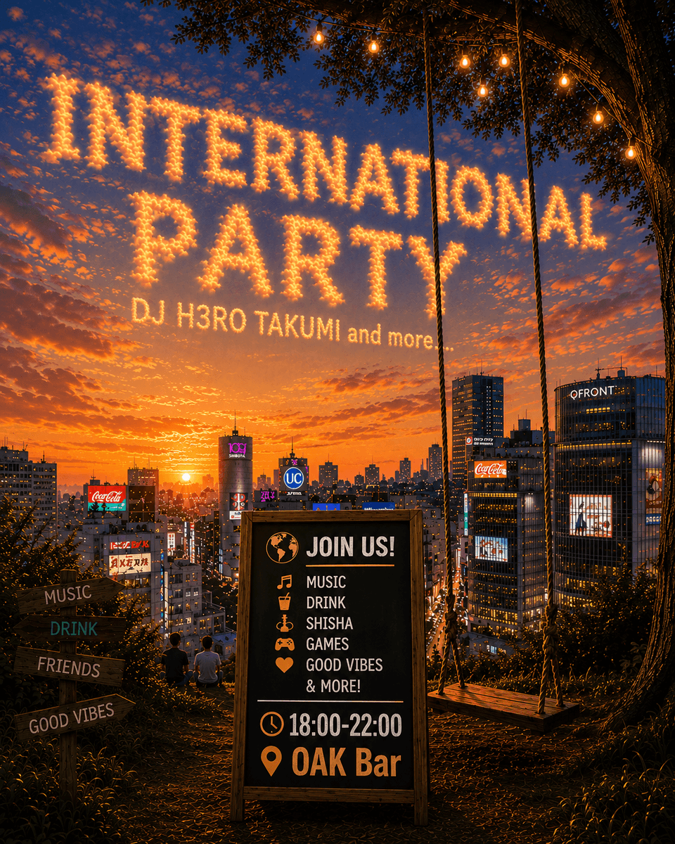 INTERNATIONAL PARTY / WOS — OAK BAR 渋谷, 9.02（水）