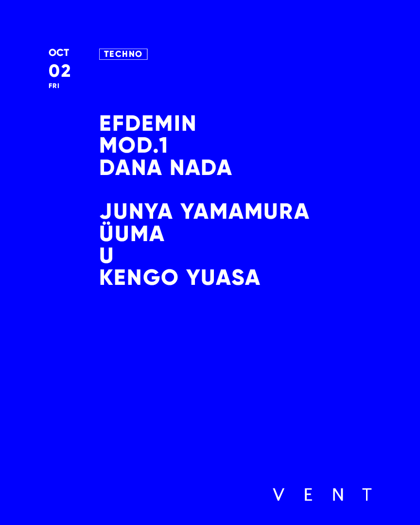 EFDEMIN / MOD.1 flyer