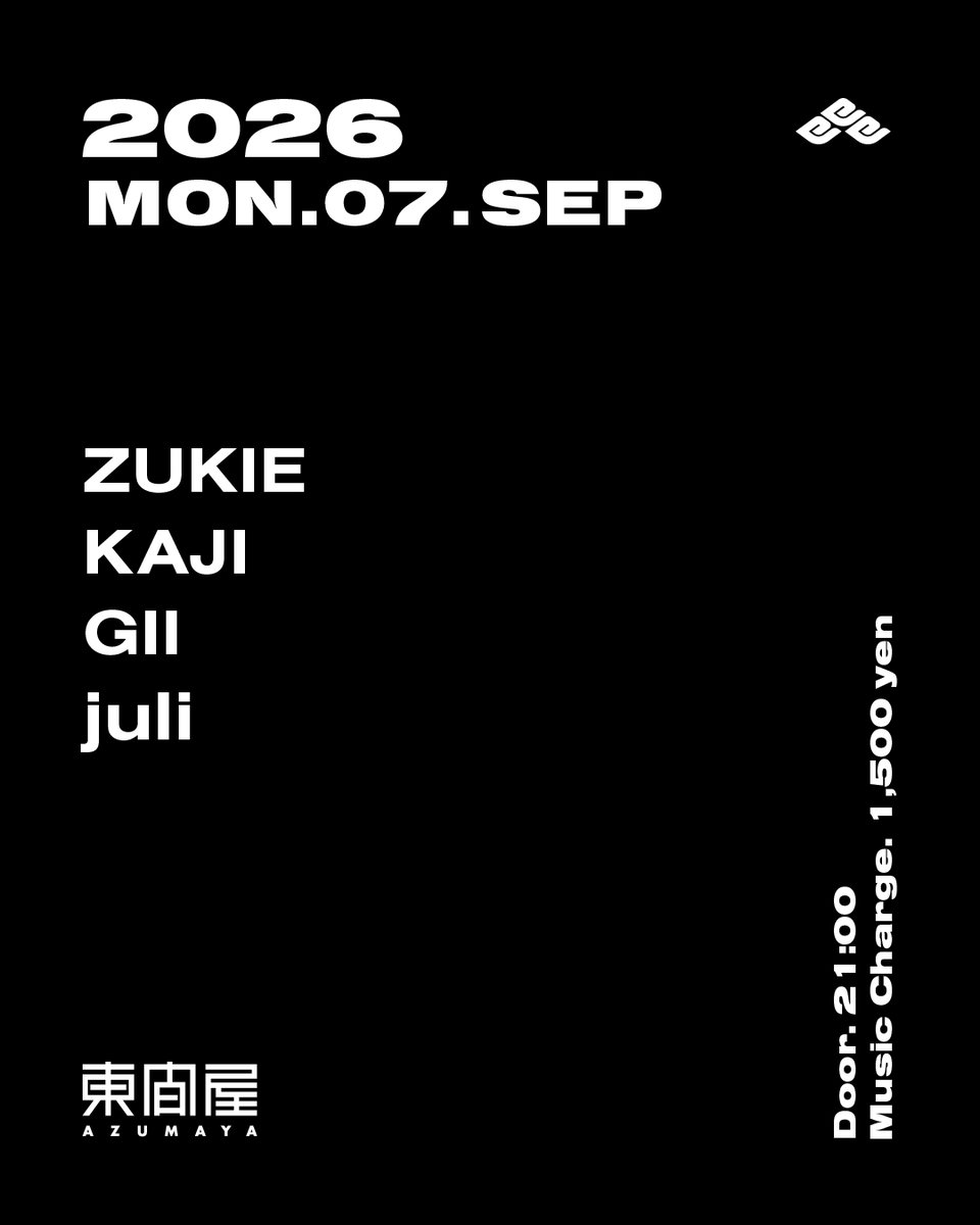 ZUKIE / KAJI / GII / juli flyer