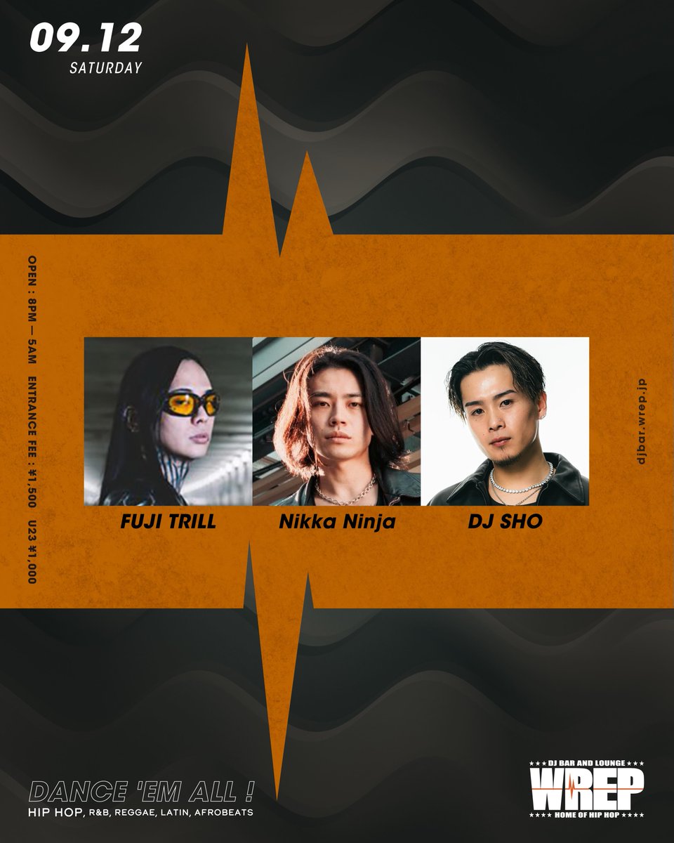 WREP 2nd FRIDAY — DJ Bar & Lounge WREP, 9.11（金）