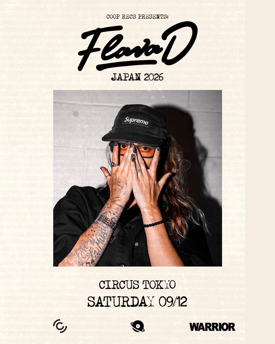 Flava D — Circus Tokyo, 9.12（土）