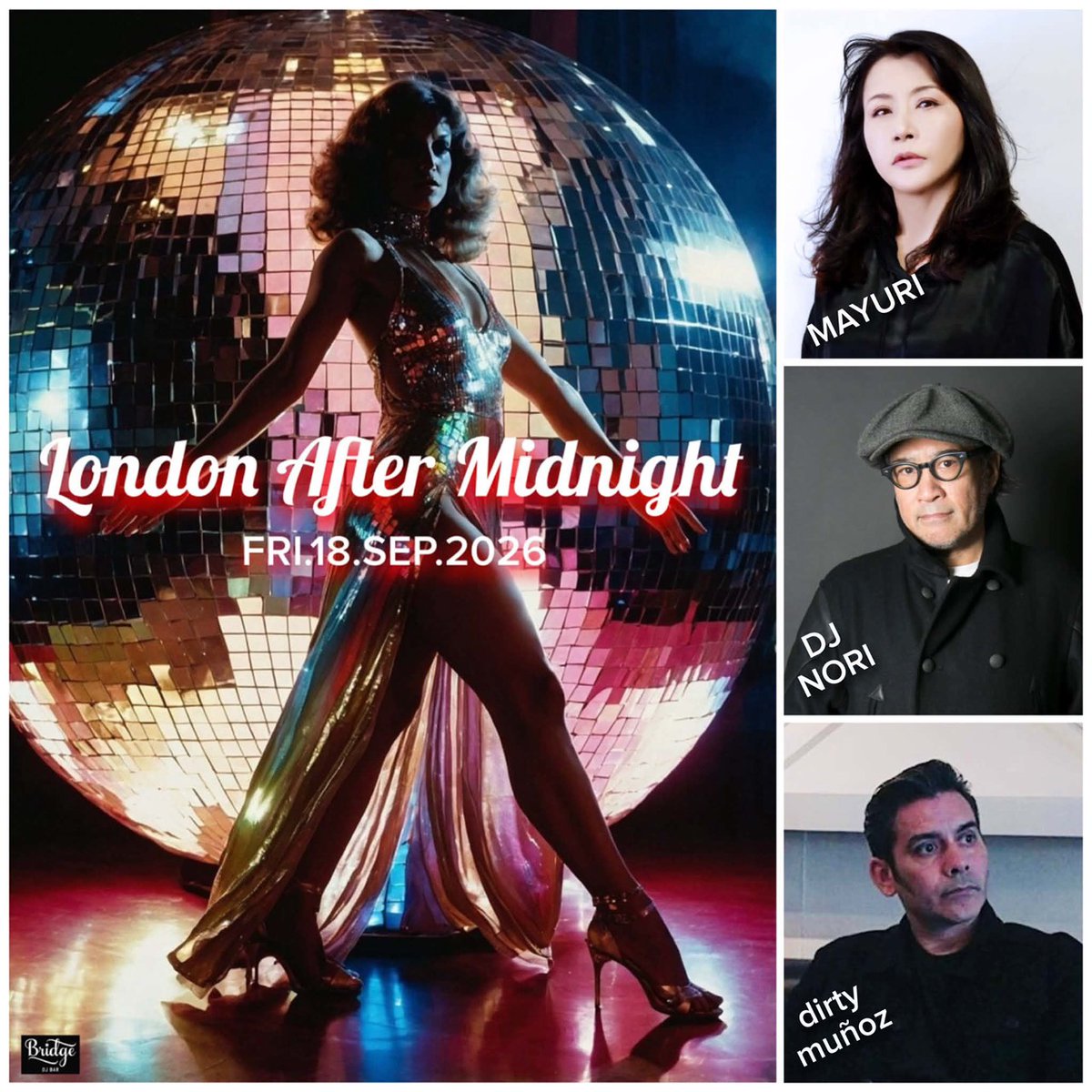 LONDON AFTER MIDNIGHT feat. DJ NORI flyer