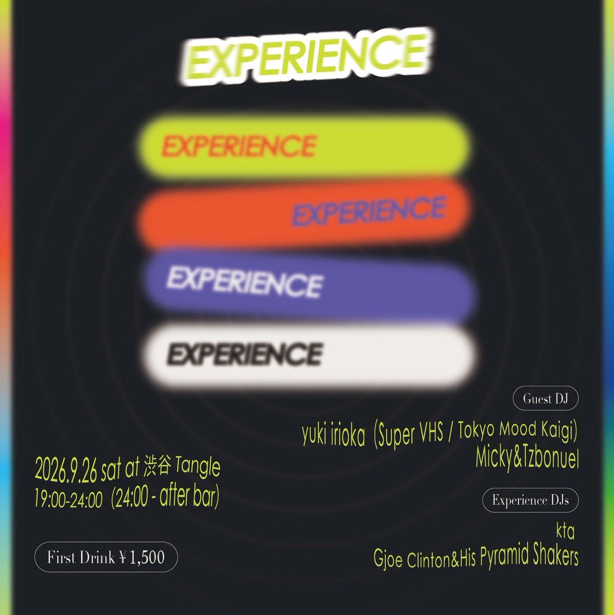 EXPERIENCE flyer