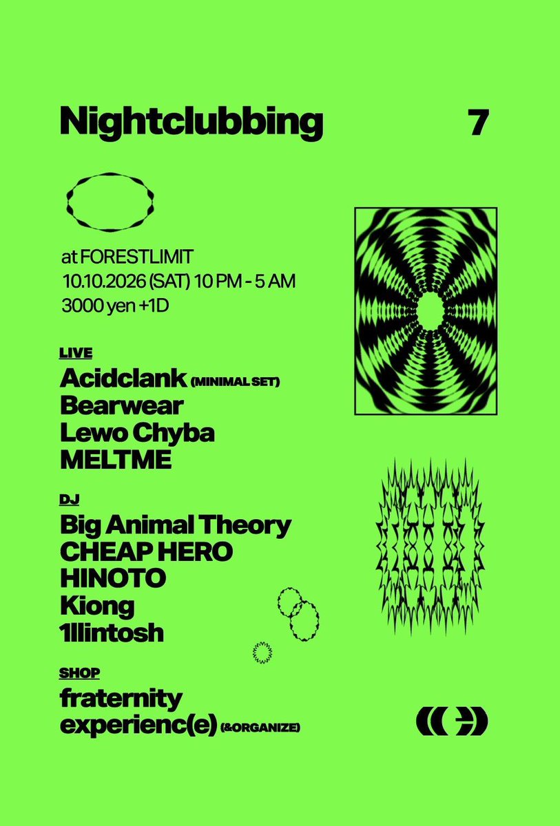 Nightclubbing7 flyer