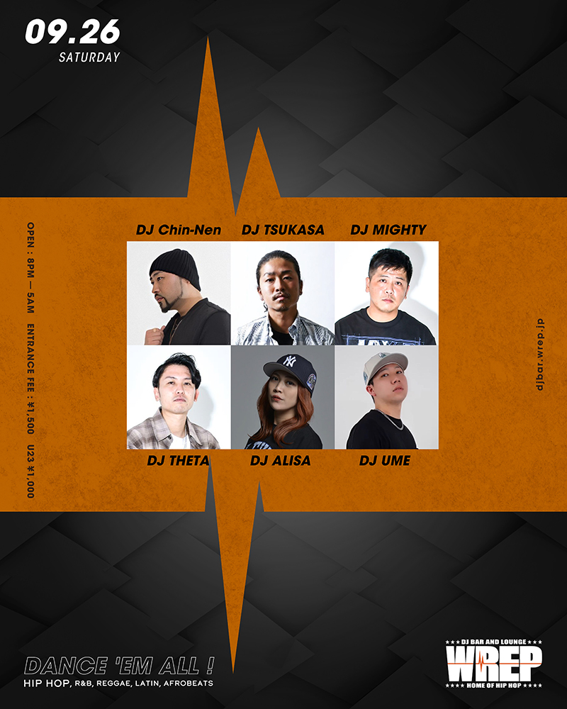 WREP 4th FRIDAY — DJ Bar & Lounge WREP, 9.25（金）