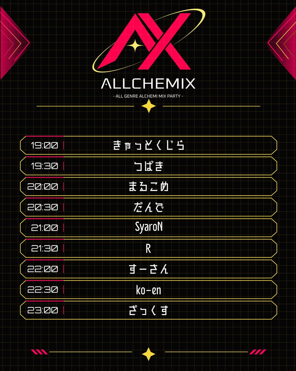 ALLCHEMIX — 両国あるけみっ, 10.11（日）