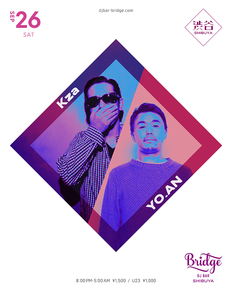 DJ BAR Bridge SHIBUYA Saturday flyer